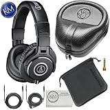 Amazon.com: Audio-Technica ATH-M40x Professional Studio Monitor Headphones  With Zalman Zm-Mic1 : Musical Instruments