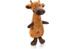Outward Hound by Charming Pet Scruffles Moose Plush Squeaky Dog Toy, Large