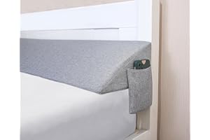 ENITYA King Bed Pillow for Headboard Gap,Mattress Gap Filler,Headboard Pillow,Bed Gaps Filler(0-6"),Bolster Pillow,Prevent Pillows from Falling Between headboard and Mattress(Grey 10"x6"x76")