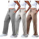 Common Stitch 3 Pack Sweatpants Women, Straight Leg Womens Sweatpants, Workout - Yoga Pants (Available in Plus)