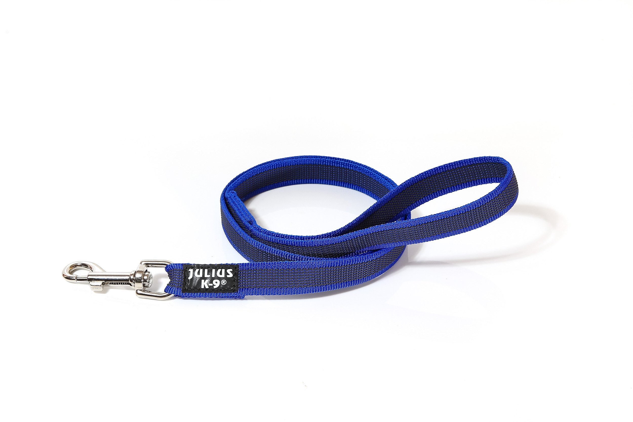 Color & Gray Super-Grip Leash with Handle, 20 mm x 1,2 m, Blue-Gray