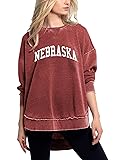Chicka-d NCAA Nebraska Cornhuskers Womens Burnout