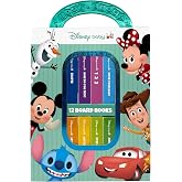 Disney Baby Mickey Mouse, Minnie, Toy Story and More! - My First Library 12 Board Book Set - First Words, Shapes, Numbers, and More! Baby Books - PI Kids