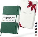 Beechmore Books Beechmore A4 Journal 160 Lined Pages Hardcover Leather