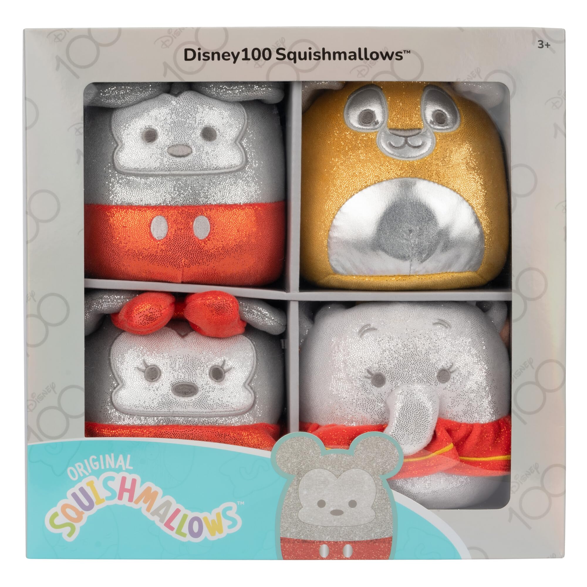 Squishmallows Original 5-Inch Disney100 Winnie the Pooh, Tinker Bell, Simba & Dumbo Little-Sized Ultrasoft Plush — image 1