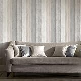 Arthouse Wood Planks Painted Wallpaper Grey Pink 53cm x 10.05m view 8