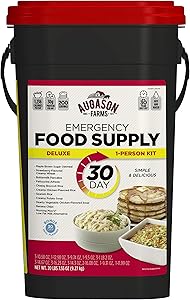 Augason Farms 30-Day Emergency Food Storage Supply 29 lb 4.37 oz 8.5 Gallon Pail (Pack of 4)