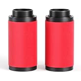 TAILONZ PNEUMATIC 0.01 Micron Red Filter Cartridge Replacement Kit for Industrial 3 and 4 Stage Filters for Use with 1/2" and 3/4" Industrial Filters