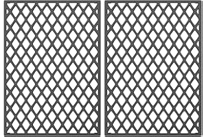 SafBbcue Prismatic Grate for Pit Boss Series 820 850 Grill Parts, Pit Boss 820 PB820D PB820D3 Smoker Parts, Pit Boss Pro Series II 850 Wood Pellet Grill PB850PS2 PB850XL Replacement Parts, Cast Iron