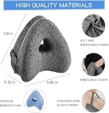 BEAUTRIP Leg Pillow Ergonomic Memory Foam Knee Pillow with Strap view 2