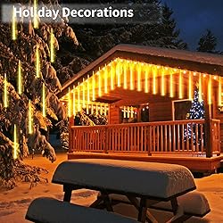 JJGoo Christmas Lights Meteor Shower Rain