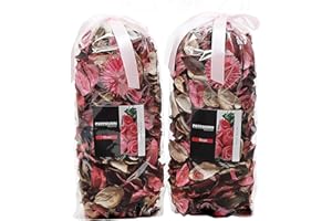 Qingbei Rina Spring Potpourri Bags,Rose Scented Potpourri Dried Flowers, Pink Decorative Bowl Vase Fillers,Home Fragrance Sachet,2 Bags-8.4oz
