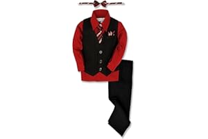 Johnnie Lene Pinstripe Boys Formal Dresswear Vest Set
