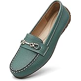 KORDAL Women's Comfortable & Lightweight Leather Loafers Slip-Ons Driving Mocs Walking Shoes Cute Business Casual Dress Shoes Work Flats for Women