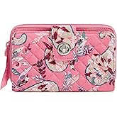 Cotton Turnlock Wallet With Rfid Protection