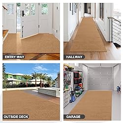 BESTVUE 4' x 42' Runner Rugs with Rubber