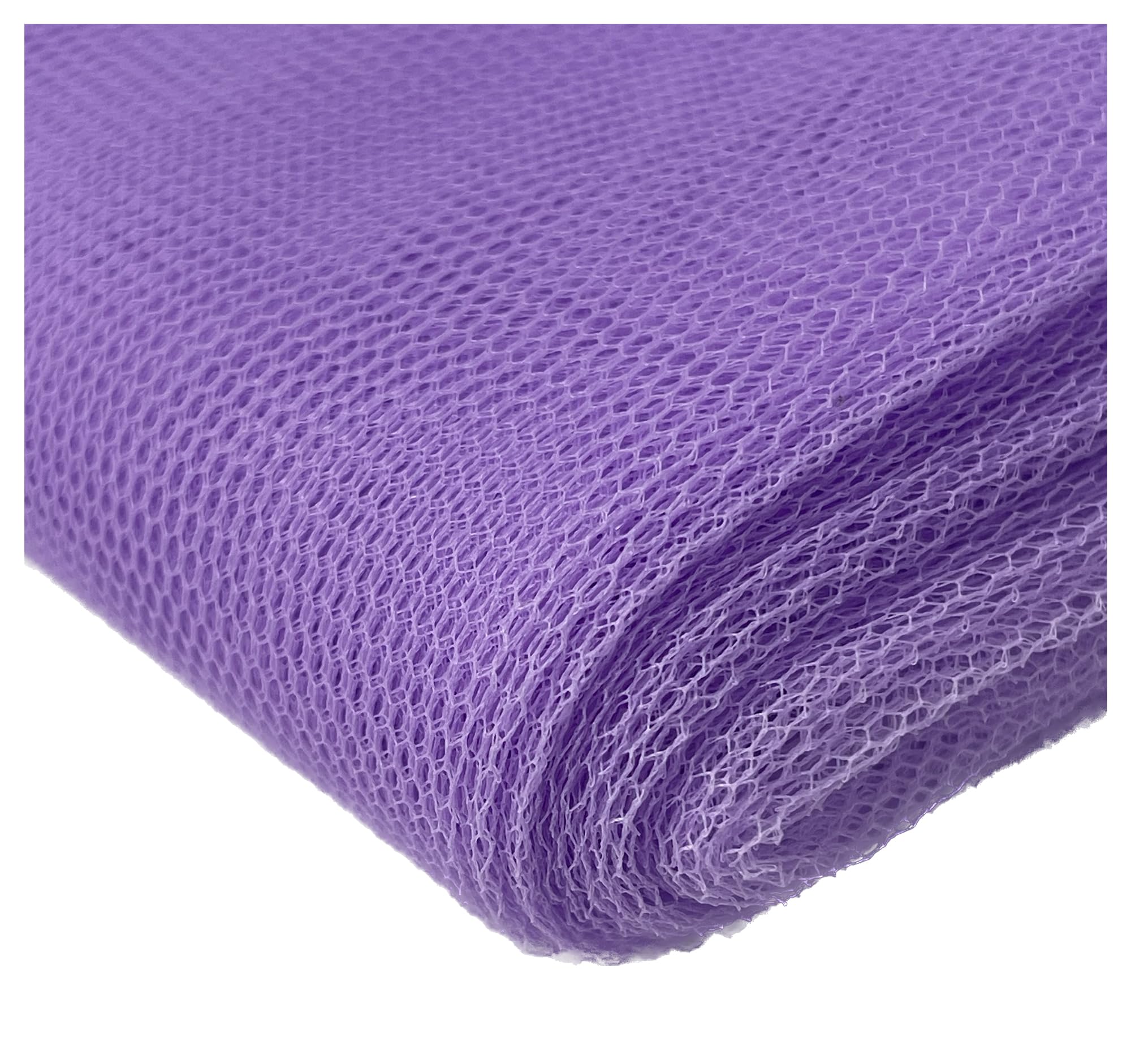 Sheer Dress Net Mesh Fabric Tutu Tulle Mesh Dancewear Stiff Flare Free Nylon Wedding Bridal Veil Material 150cm Wide (500 x 150cm / 197" x 60", Lilac)