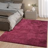 homeart Area Rugs Soft Short Pile Monochrome Anti Slip 60x110 Bordeaux view 3