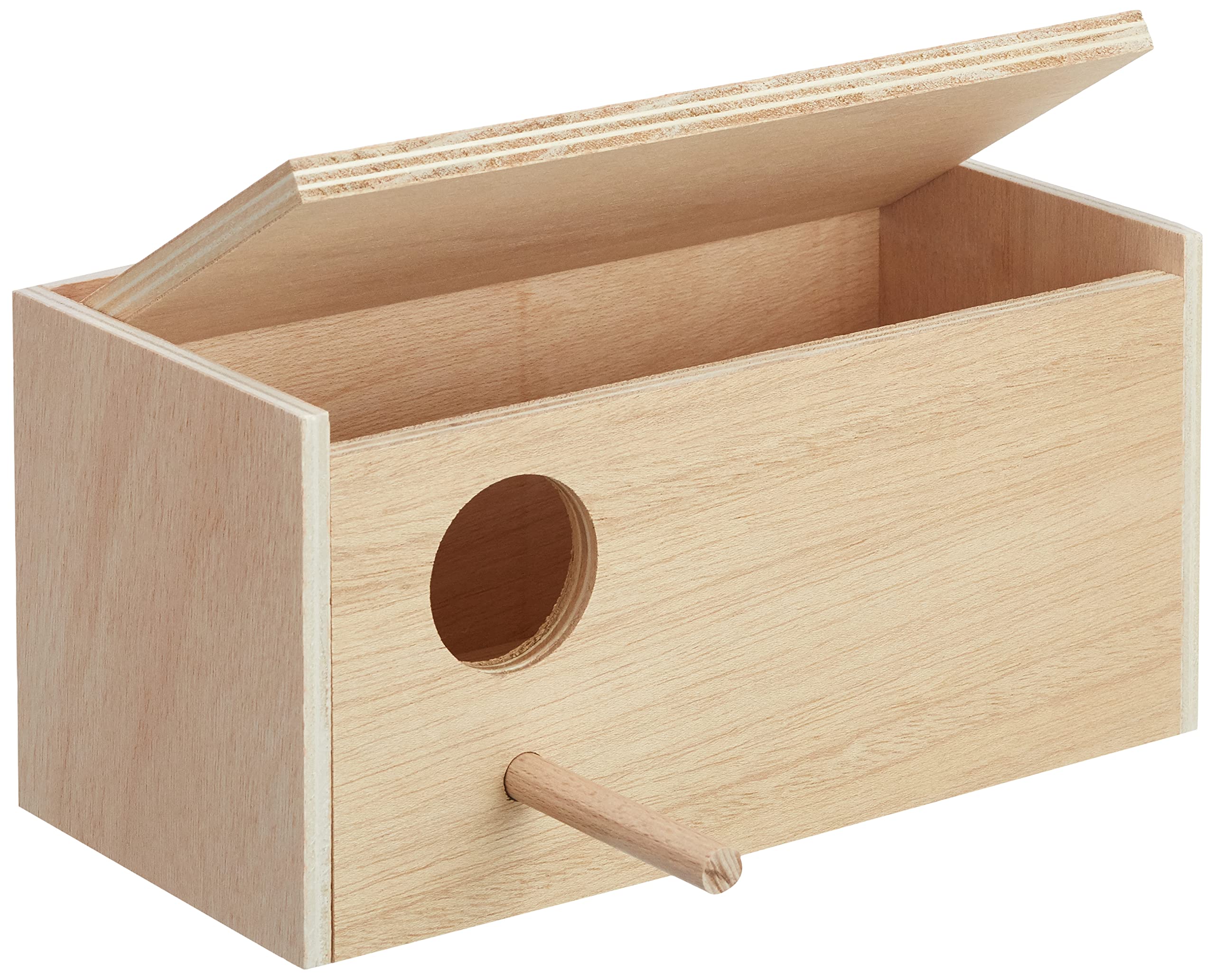 Nobby Budgie nesting box hole left; 28.5 x 14.0 x 14.0 cm