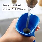 Volila Long Hot Water Bottle with Cover 2L Extra Long 72cm Blue view 4