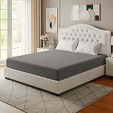 IR Imperial Rooms King Size Fitted Sheet Extra Deep Grey Microfiber view 3