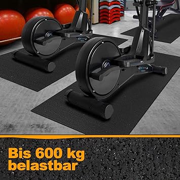 Floordirekt - Esterilla de protección para el Suelo para aparatos de Fitness, Antideslizante, amortigua el Ruido, Caliente, para Cintas de Correr, Entrenador de Rodillo de 91 x 198 cm: Amazon.es: Deportes y