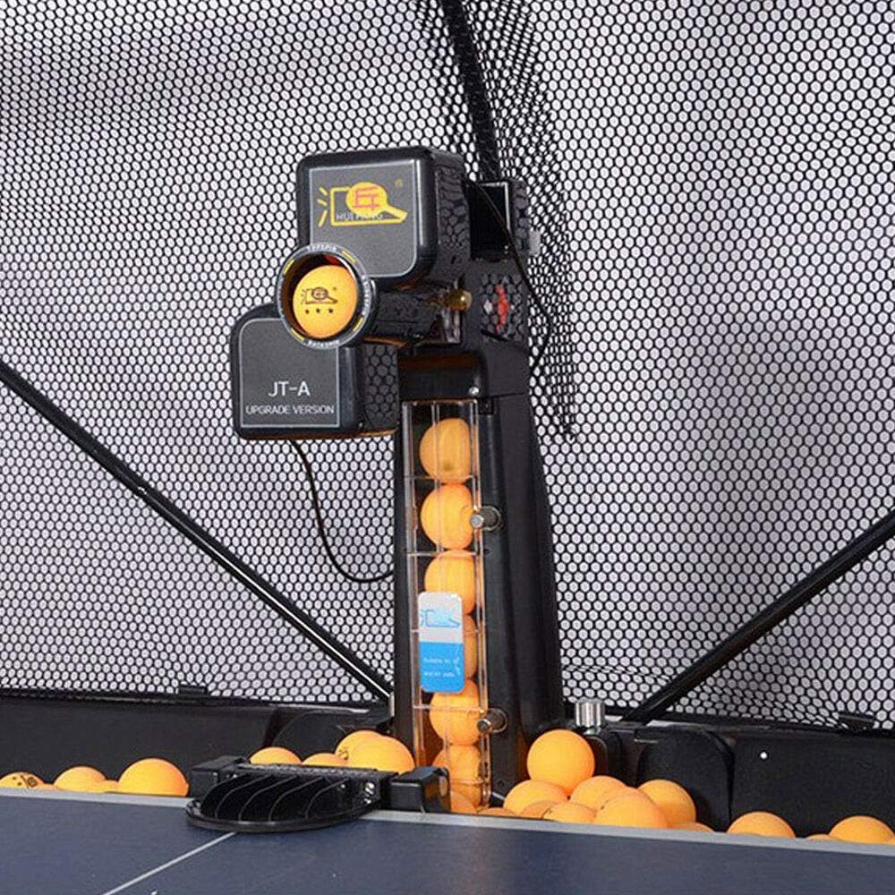 LYNICESHOP Ping Pong Machine Robot Table Tennis Robot Equipped with Wired Remote Control, for Ping-Pong Training Practicing USA