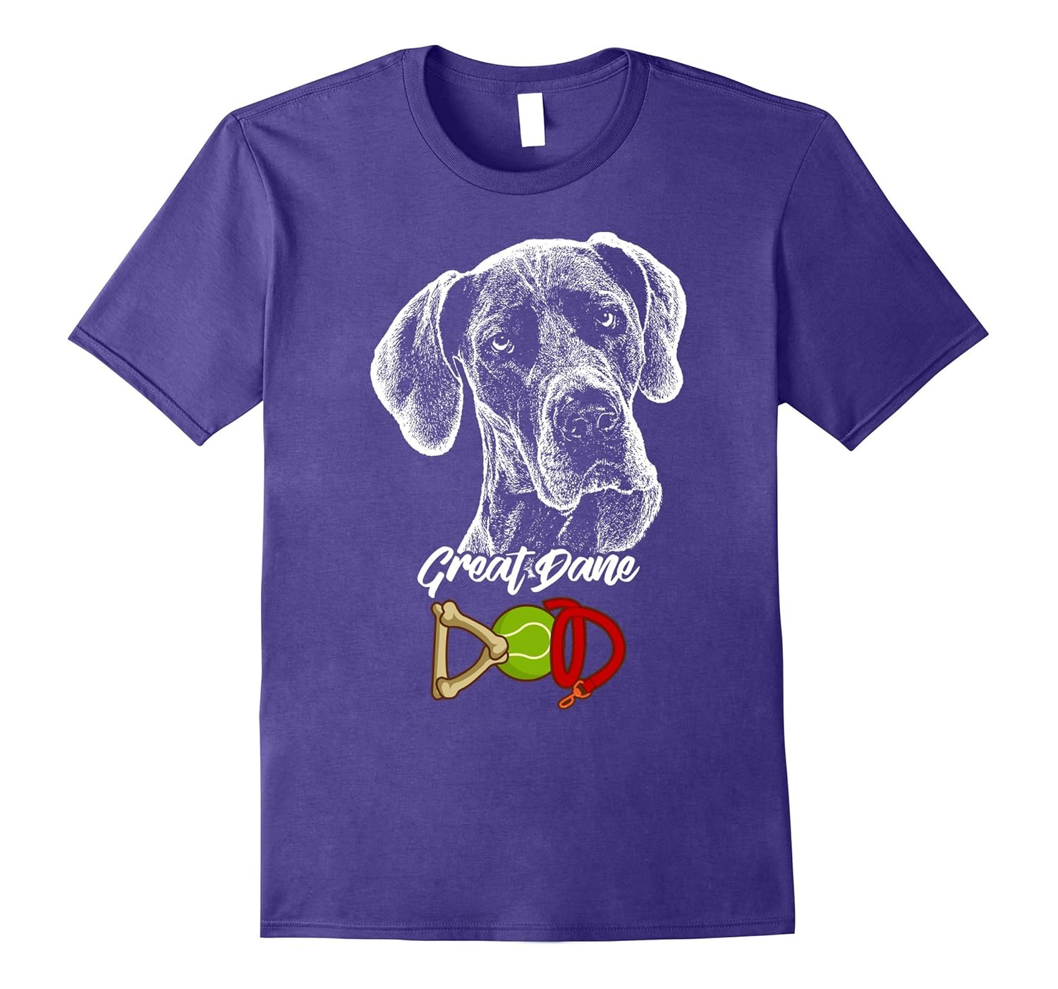 Cute Great Dane Dad T-Shirt-ANZ