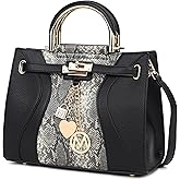 MKF Collection Women's Satchel Bag,Vegan Leather Top Handle Shoulder Bag Handbag Purse by Mia K