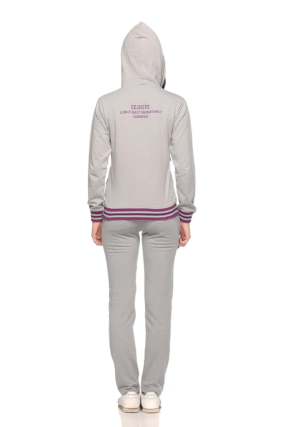ex10sive fleece greymel active wear tracksuit