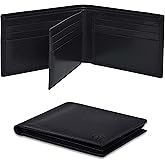 Oak Leathers Leather Wallet for Men - RFID Bifold Wallets with 9 Credit Cards 1 ID Window Slim Minimalist Front Pocket Gift For Men