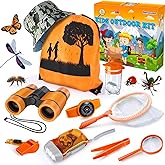 YOPINSAND Kids Explorer Kit & Bug Catcher Kit, Camping Gear for Kids, Outdoor Exploration Set with Backpack & Hat, Binoculars, Ideal Outdoor Camping Adventure Toys for Boys Girls 3-12