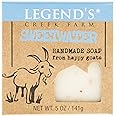 Legend's Creek Farm Goat Milk Soap - Cleansing Moisturizing Soap Bar for Hands and Body - 5 Oz Creamy Lather, Nourishing, Gentle Natural Soap for Sensitive Skin (Sweetwater, Pack of 1)
