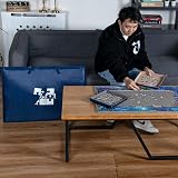 LAVIEVERT 1000 Piece Jigsaw Puzzle Board Portable Case with 4 Sorting Trays view 6