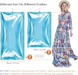 TAILI Hanging Vacuum Storage Bags 4 Pack Large Clear-White Closet Organizer view 6
