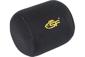 SF Neoprene Conventional Reel Covers Round Reel Case Protective Cover Shield Pouch, XXS/XS/S/M/L/XL/XXL Size, Black