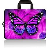 HYUTOTA 11 11.6 12.1 12.5 inch Laptop Carrying Bag Chromebook Notebook Ultrabook Bag Tablet Cover Neoprene Sleeve Fit Apple MacBook Air Samsung Google Acer HP DELL Lenovo Asus(Big Butterfly)