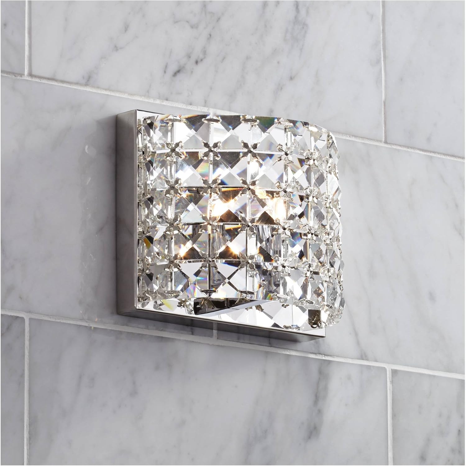 Cesenna Modern Wall Sconce Lighting Chrome Hardwired 5