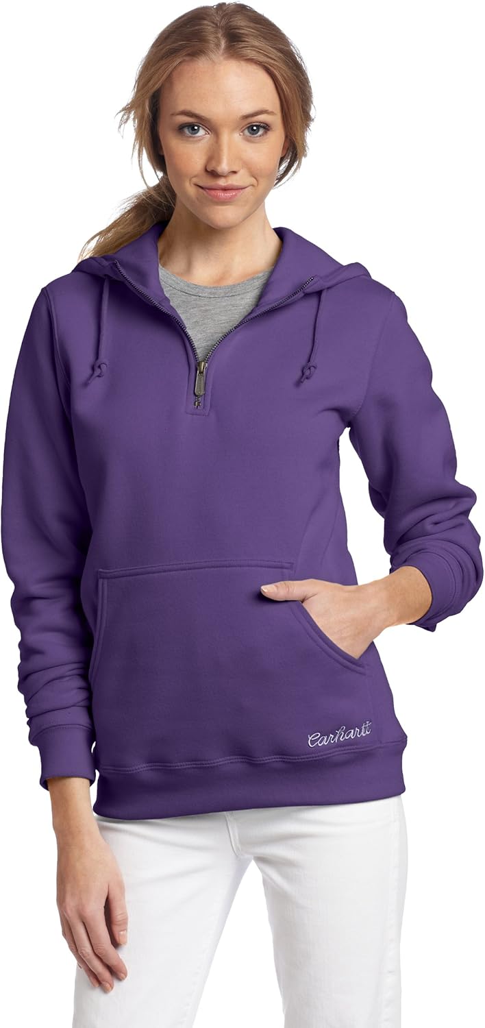 women's carhartt quarter zip hoodie