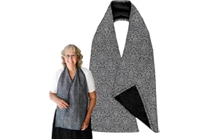 Wise Haven Reversible Adult Bibs for Women & Men - Adult Bib Scarf for Elderly - Dining Clothing Protectors - Washable Dining Scarf for Senior Citizens