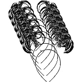 WILLBOND 6 Pcs Pom Pom Headbands Tinsel Wrapped Crazy Headwear Hair Accessories for Spirit Week Carnival Bachelorette