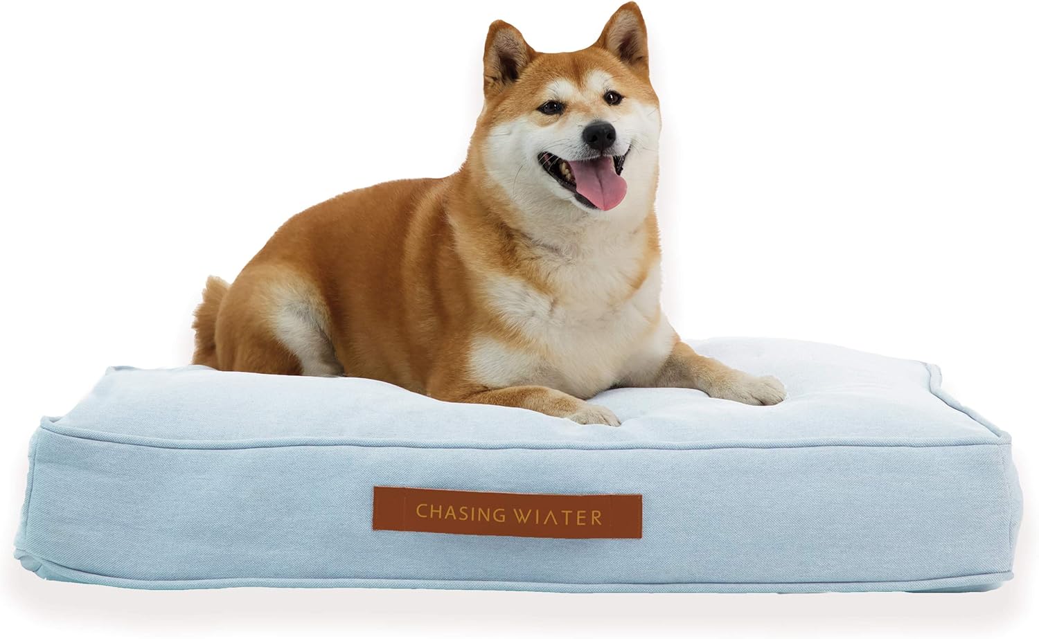 Chasing Winter Premium Memory Foam Dog Bed for Medium Breeds, Blue | Pain Relief Orthopedic 31" x 24" x 5" Pet Bed w/Heavy-Duty, Washable Removable Cover - for Breeds up to 55 Lbs. : Pet Supplies