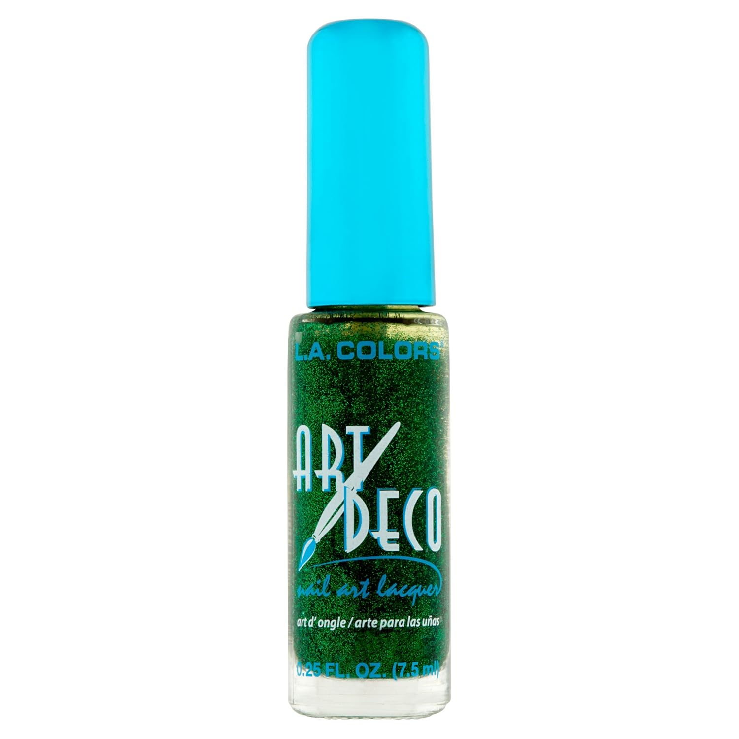 L.A. Colors Art Deco Nail Art 907 Green Glitter Nail