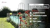 DIVCHI 1.9m Steel Garden Obelisk Climbing Plant Support Black view 8