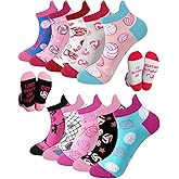 Patelai 10 Pairs Volleyball Ankle Socks for Women Teen Girls Funny Cotton Sports Athletic Low Cut Tab Socks Bulk for Volleyball Lovers Team Players Coach Gifts
