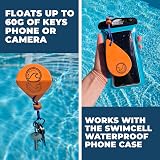 SwimCell Floating Keyring Orange 60g Key Buoy Marine Nautical Gift view 5