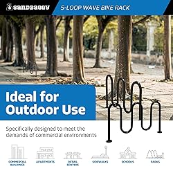 Sandbaggy Commercial Loop Wave Bike Racks