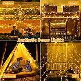 Ollny Fairy Lights Battery Operated 15m 150 LEDs Warm White IP44 view 9