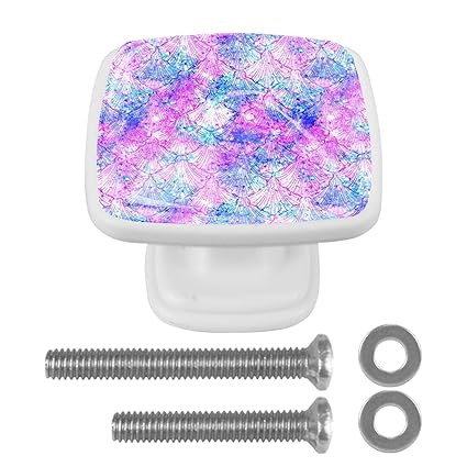 Schreibtischknöpfe Meerjungfrau lila Schrankknöpfe und Griffe