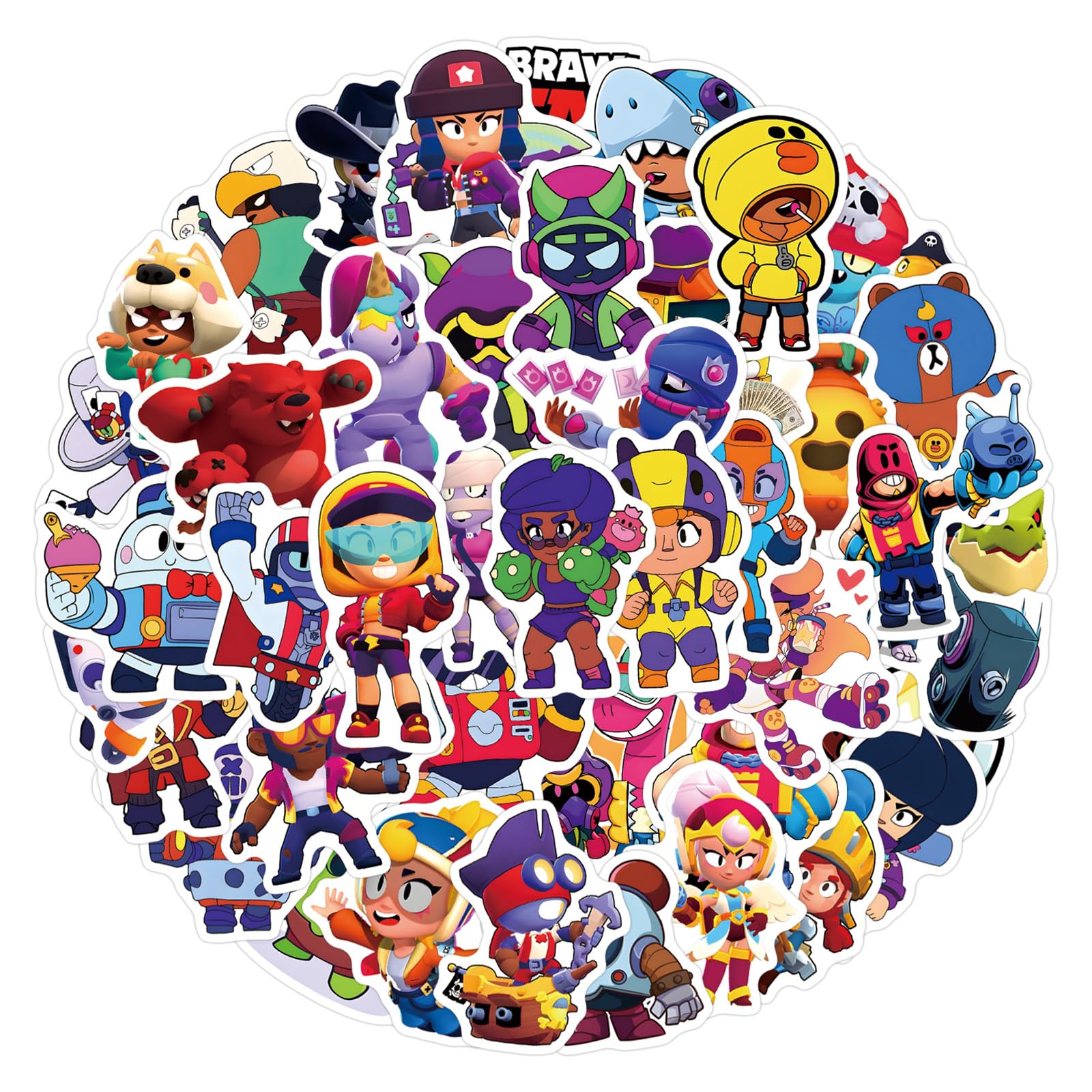 【即購入OK】ブロスタ 帽子＋限定グッズセット 【非売品】ステッカー付き値下げ可 ブロスタ ステッカー 55枚セット Brawl Stars ブロウルスターズ PVC